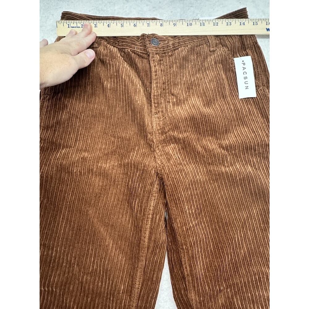 Pacsun Pants Womens Size 26 Brown Corduroy 90s Boyfriend Carpenter Baggy Grunge - Picture 4 of 13